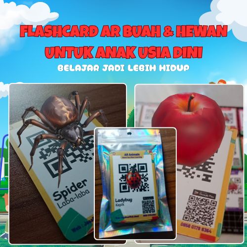Belajar Jadi Lebih Hidup Flashcard AR Buah dan Hewan untuk Anak Usia Dini