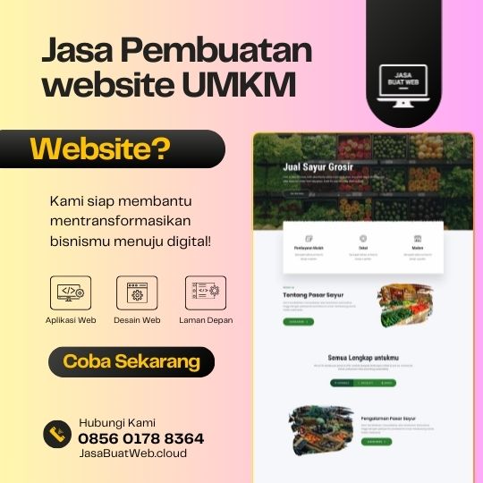 Jasa pembuatan website UMKM