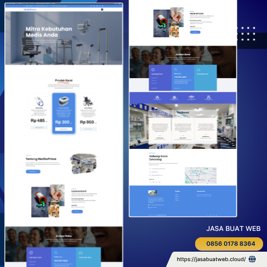 Website Toko Alat Kesehatan Tampilan Modern dan Responsif