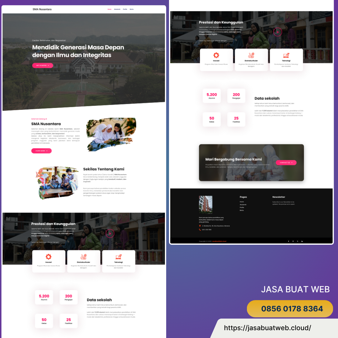 Jasa Pembuatan Website Sekolah Profesional