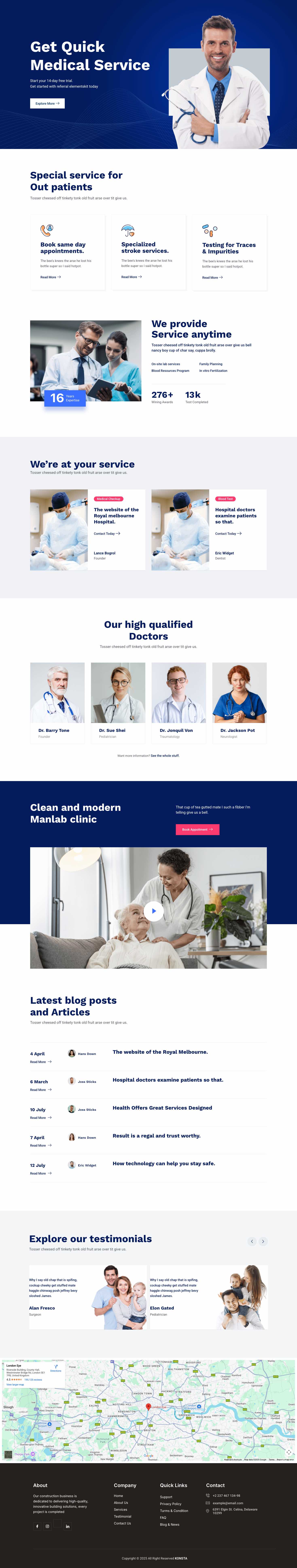 web medical service